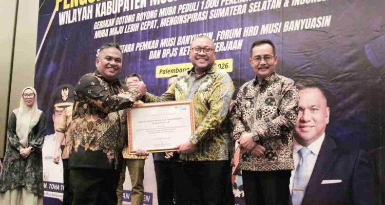 Disnakertrans Muba Raih Penghargaan Pelopor Perlindungan Pekerja Rentan, Jadi Percontohan di Sumsel dan Indonesia
