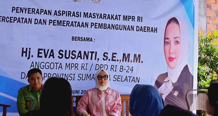 Hj Eva Susanti Gelar Asmas MPR RI di Karya Jaya, Bahas Percepatan dan Pemerataan Pembangunan Daerah