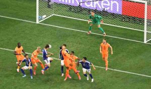 Koki-Ogawa-heads-the-equaliser-against-the-Netherlands (1) Pertandingan Jepang vs Belanda pada laga perdana penyisihan Grup F Piala Dunia 2026