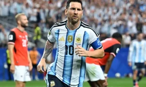 Lionel Messi, Messi Pecahkan Rekor Piala Dunia, Piala Dunia FIFA 2026, Argentina vs Austria, Rekor Lionel Messi, Timnas Argentina, Messi Cetak Dua Gol, Fase Gugur Piala Dunia, Kapten Argentina, Pencetak Gol Terbanyak Piala Dunia