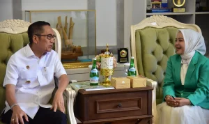 Sambut HUT Kota Palembang, PC Fatayat NU Gelar Senam Sehat, Donor Darah dan Cek Kesehatan Gratis di Monpera