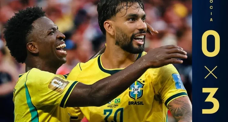 Vinicius Junior Borong Dua Gol! Brasil Libas Skotlandia 3-0 dan Kokoh di Puncak Grup C Piala Dunia 2026