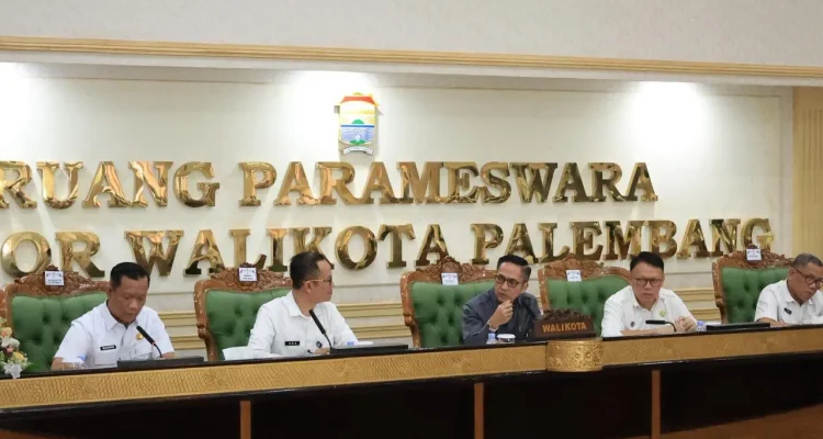 Ratu Dewa Pimpin Evaluasi Pendataan Kendaraan Bermotor, Pemkot Palembang Kejar Optimalisasi Pajak Daerah