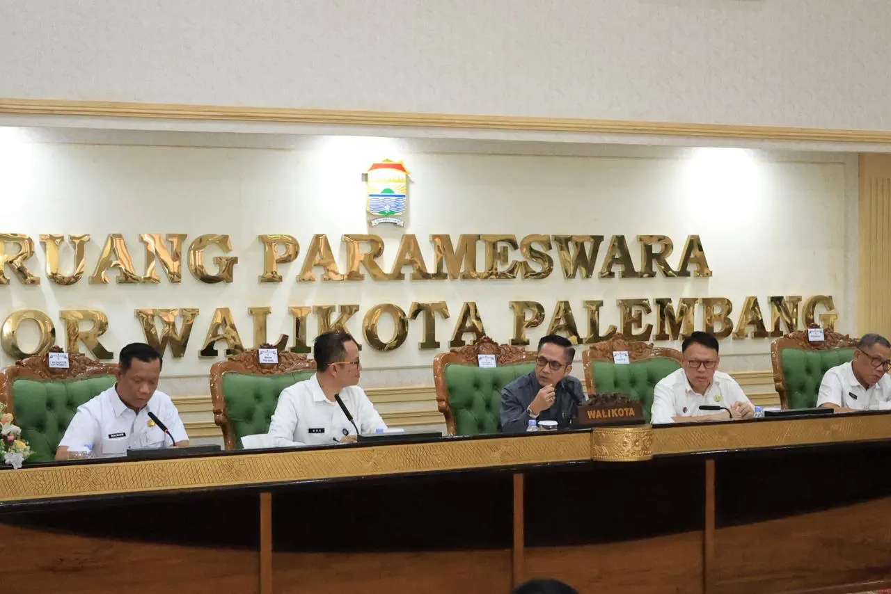 Ratu Dewa Pimpin Evaluasi Pendataan Kendaraan Bermotor, Pemkot Palembang Kejar Optimalisasi Pajak Daerah