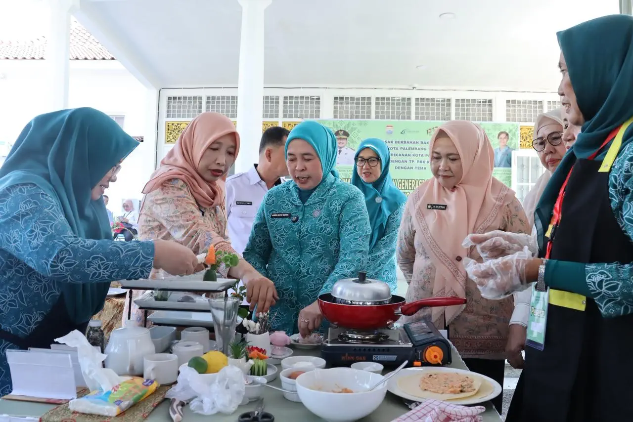 Kreatif Cegah Stunting, PKK Palembang Hadirkan Kue Ulang Tahun Berbahan Sarden hingga Steak Ikan Patin