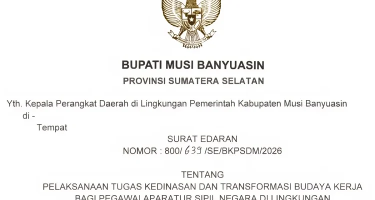 Pemkab Muba Berlakukan WFH Setiap Jumat bagi ASN, Pelayanan Publik Dipastikan Tetap Optimal