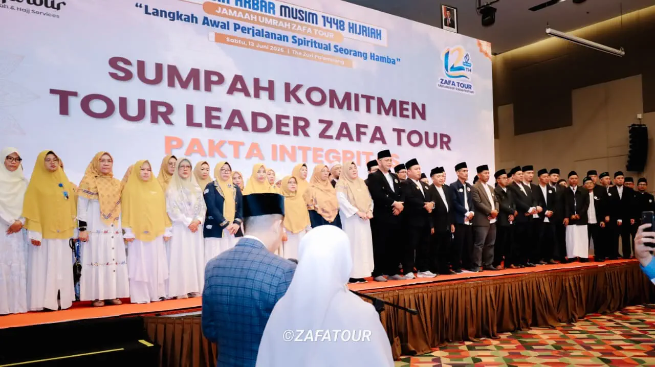 Zafa Tour Gelar Manasik Akbar 1448 Hijriah, Ribuan Calon Jamaah Umrah Padati The Zuri Hotel Palembang