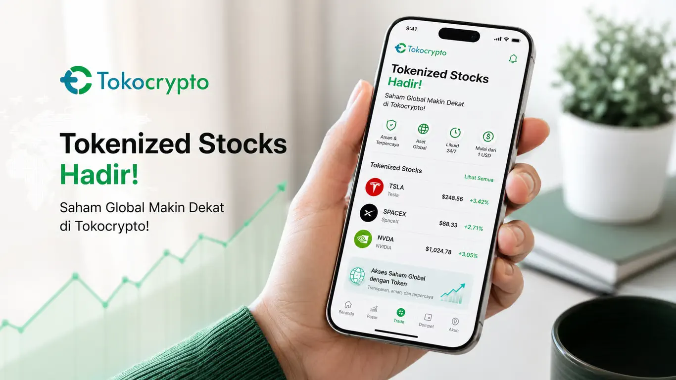 Tokocrypto Luncurkan Tokenized Stocks, Investor Indonesia Kini Bisa Akses Saham Global Lewat Blockchain