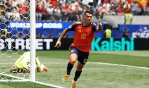 Spain-v-Austria-Round-of-32-FIFA-World-Cup-2026 Sundulan Mematikan Pedro Porro Jadi Kunci Spanyol Lolos ke 16 Besar Piala Dunia