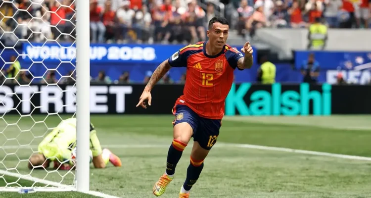 Sundulan Mematikan Pedro Porro Jadi Kunci Spanyol Lolos ke 16 Besar Piala Dunia