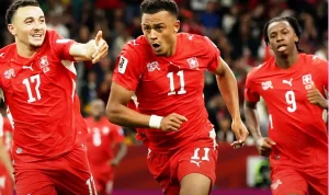 Swiss-vs-Aljazair-Piala-Dunia-2026 Swiss Singkirkan Aljazair 2-0, Embolo dan Ndoye Antar Nati Melaju ke 16 Besar Piala Dunia 2026