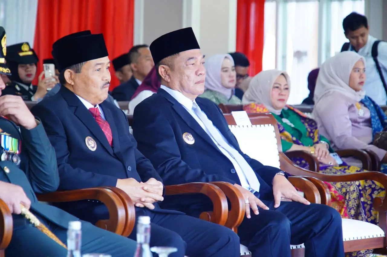 Bupati Toha Tohet Hadiri Upacara HUT Bhayangkara ke-80 di Muba, Apresiasi Dedikasi Polri Jaga Kamtibmas