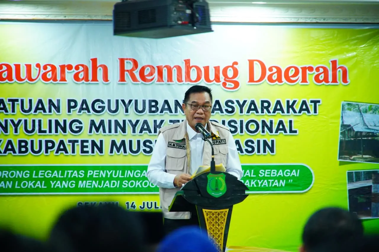 Bupati Muba Dorong Legalisasi Penyulingan Minyak Tradisional, Toha: Kearifan Lokal Harus Memiliki Kepastian Hukum dan Berdaya Saing