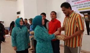 Pemkot Palembang dan BAZNAS Salurkan 200 Paket Gizi Protein Hewani di Sukarami, Perkuat Program Palembang Sehat