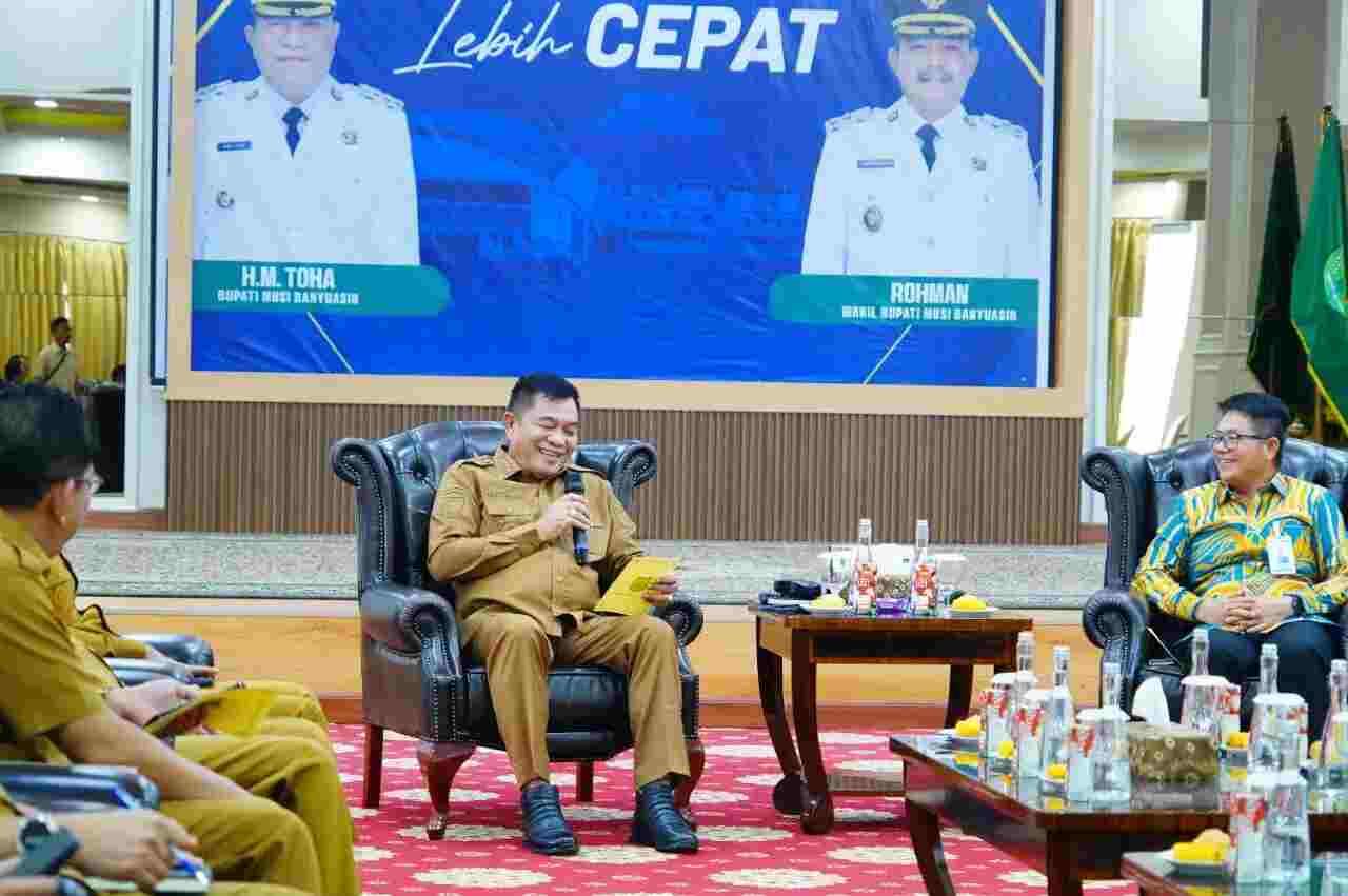 Audiensi dengan Bupati Toha, Dirut Bank Sumsel Babel Tegaskan Komitmen Dukung Pembangunan Muba
