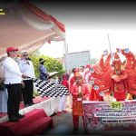 Pawai Karnaval HUT ke-81 RI di Banyuasin Meriah, Netta Indian Apresiasi Semangat Gotong Royong Warga