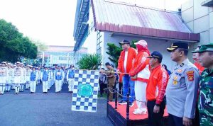 HUT Kemerdekaan RI di Muba Semarak, 100 Regu Pelajar Adu Kekompakan dan Ketangkasan