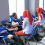 Dewi Sastrani Tinjau Donor Darah di Damkar Palembang, Ajak Warga Rutin Berdonor