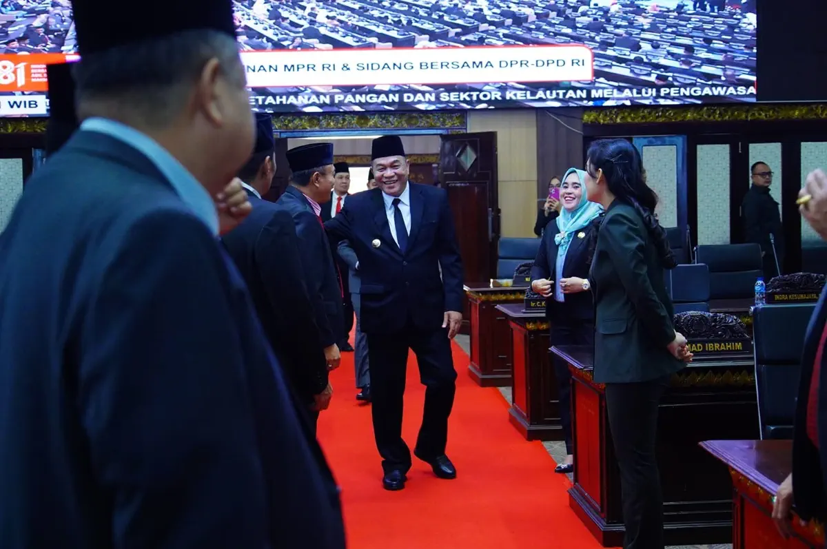 Bupati Toha Ikuti Pidato Kenegaraan HUT ke-81 RI, Siap Selaraskan Program Pembangunan Muba