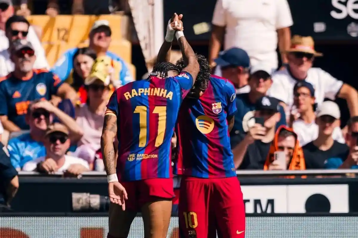 Yamal On Fire, Barcelona Permalukan Valencia 5-0 di Kandang