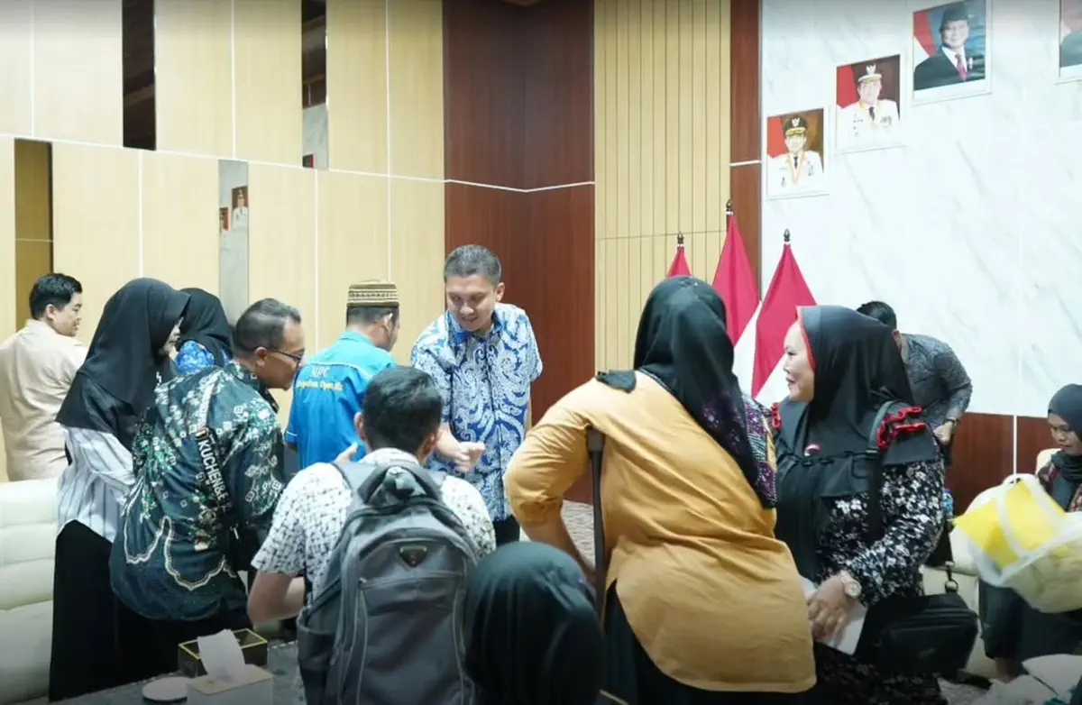 Bupati Panca Terima Audiensi Ponpes, Ansor dan Organisasi Disabilitas di KPT Tanjung Senai
