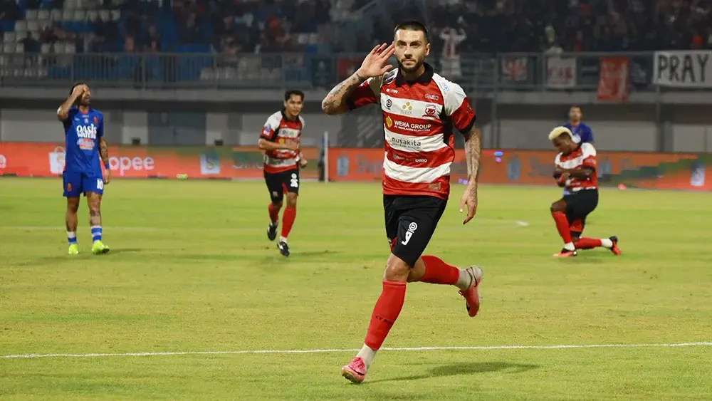 Debut Gemilang, Dimitar Mitkov Borong Dua Gol untuk Madura United
