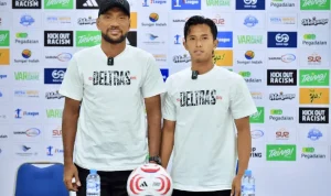 Deltras FC Bidik Kemenangan atas Barito Putera, Leonard Tupamahu Tekankan Kolektivitas. FG : viralsumsel.com /bbs