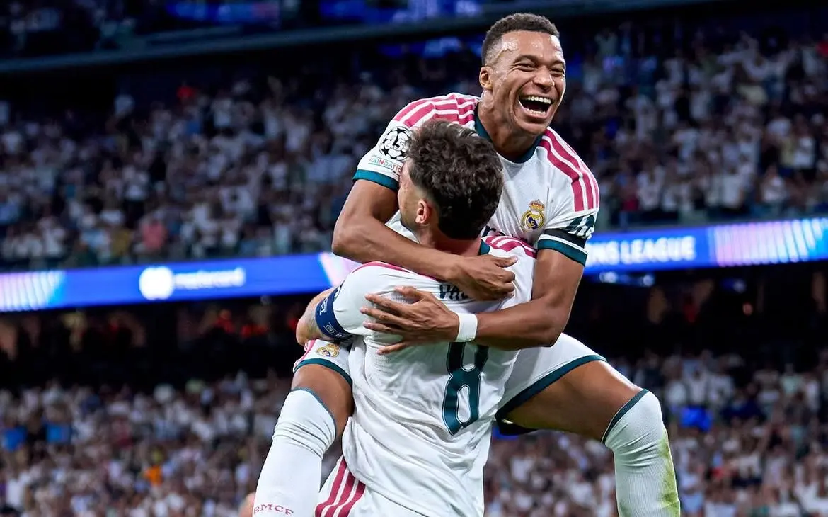 Mbappe dan Valverde Cetak Gol, Madrid Menang 2-1 atas Inter