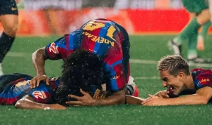 Raphinha Hattrick, Barcelona Bantai Racing Santander 7-2 di Camp Nou