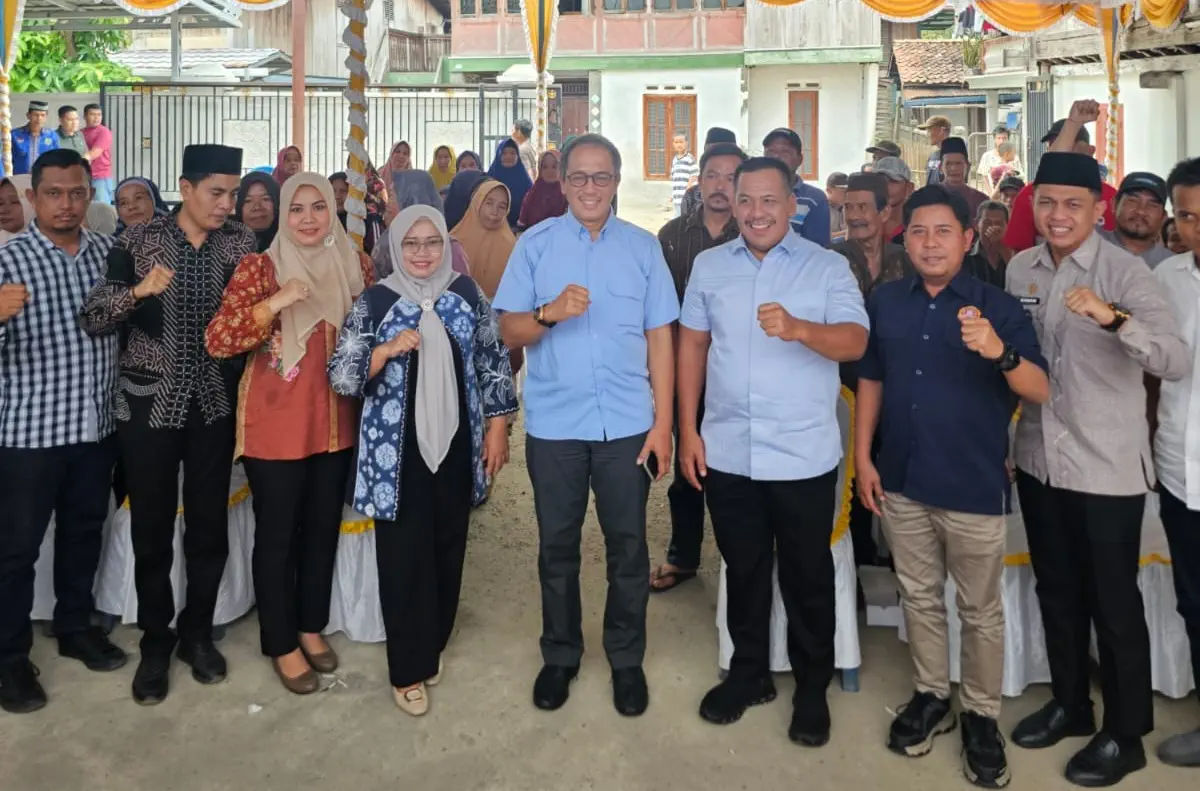 Wahyu Sanjaya Gelar Sosialisasi 4 Pilar MPR RI di Desa Pulau Gemantung OKI