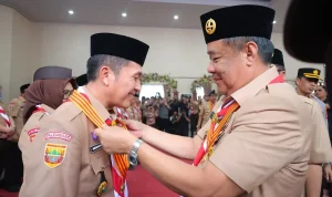 Ratu Dewa Terima Lencana Melati, Bukti Dedikasi untuk Gerakan Pramuka di Palembang Ratu Dewa Terima Lencana Melati, Bukti Dedikasi untuk Gerakan Pramuka di Palembang