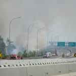 Herman Deru Bersama Kepala BNPB dan Menhut Tinjau Karhutla di Tol Kayu Agung-Palembang