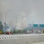 Herman Deru Bersama Kepala BNPB dan Menhut Tinjau Karhutla di Tol Kayu Agung-Palembang
