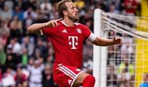 𝐇𝐀𝐑𝐑𝐘-𝐄𝐃𝐖𝐀𝐑𝐃-𝐊𝐀𝐍𝐄-Bayern-Bundesliga-Liga-jerman Kane Cetak Gol Penentu, Bayern Muenchen Amankan Tiga Poin dari Elversberg