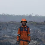 Aksi Heroik Irwan Sandi, Sejak Juni Berjibaku Padamkan Karhutla di OKI