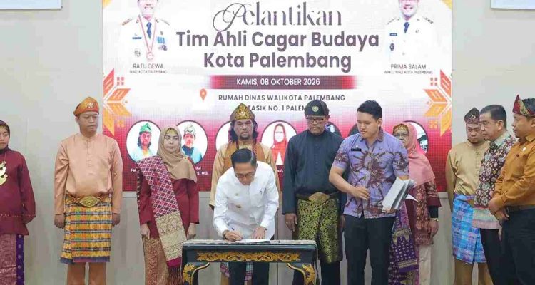 Ratu Dewa Lantik 7 Anggota TACB Palembang, Tekankan Warisan Sejarah Jangan Hilang