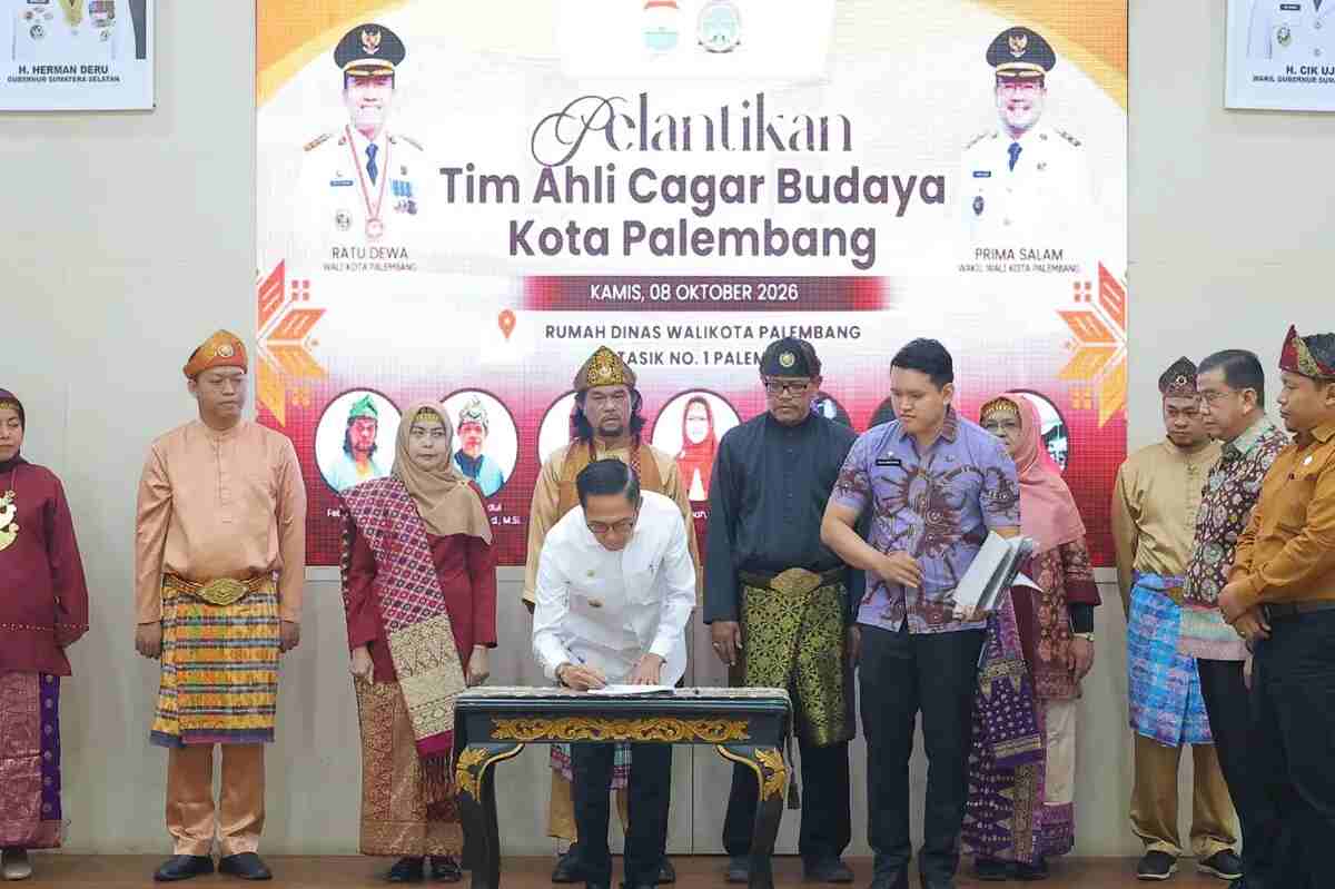 Ratu Dewa Lantik 7 Anggota TACB Palembang, Tekankan Warisan Sejarah Jangan Hilang