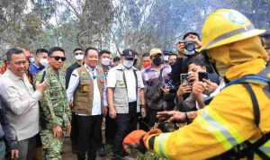 Herman Deru Tinjau Karhutla di Banyuasin, Teknologi Pemadam dari Brasil Bakal Diuji